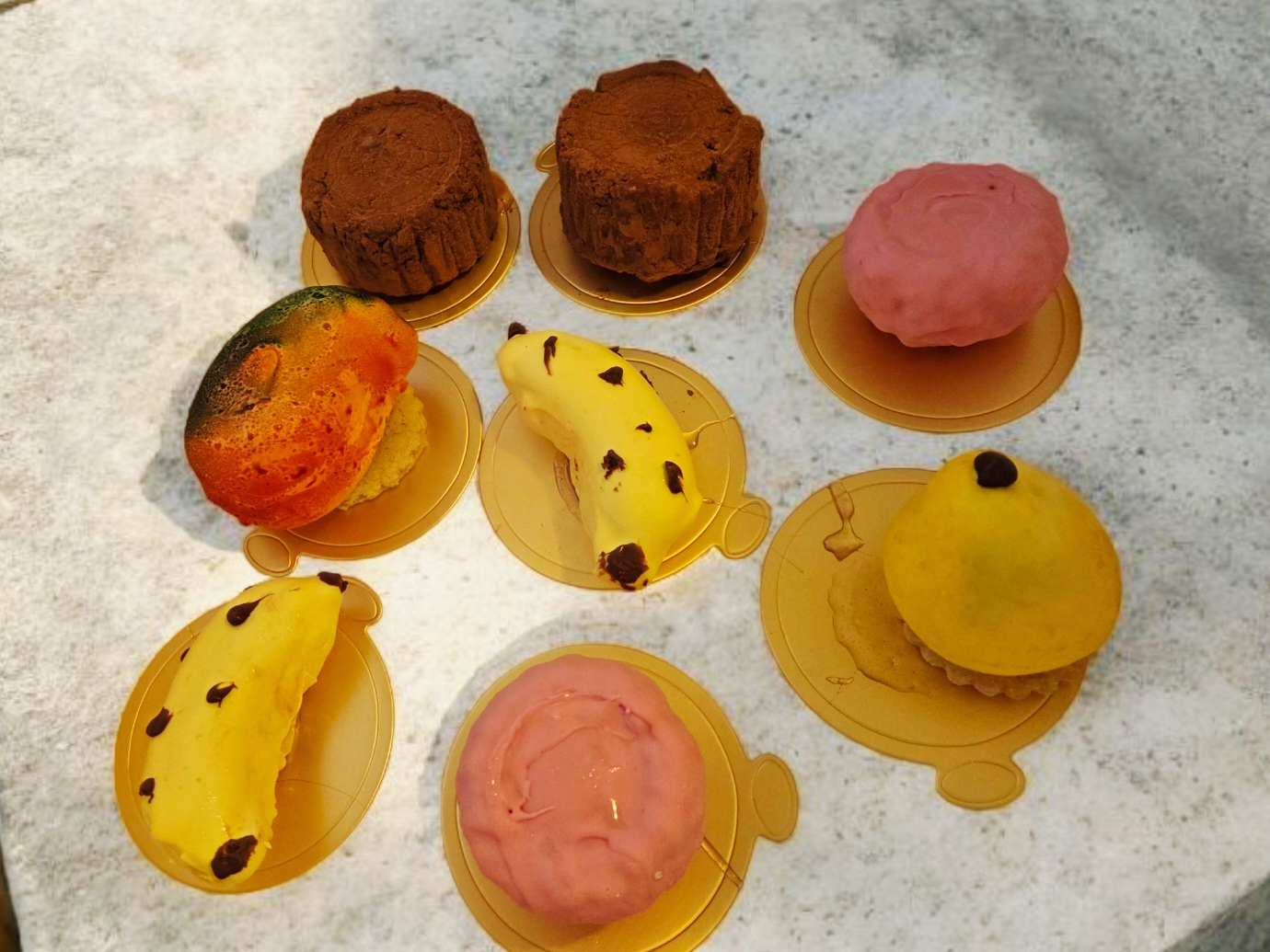 Fruit Mousse Pastries(Smaller Cakes)